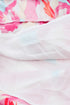 Brush Stroke Printed Smocked Ruffle Tiered Dress